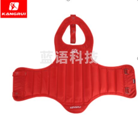 康瑞 散打护具护胸 成人儿童跆拳道拳击 牛津布护甲专业训练 S/M/L三种尺码可选