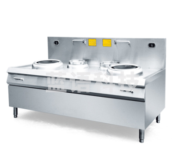 金百川 900炒灶系列双炒双尾电磁炉15KW*2电磁灶商用电磁炉大功率凹面电炒炉小炒炉大锅灶饭堂大炒锅食堂灶台学校酒店饭店