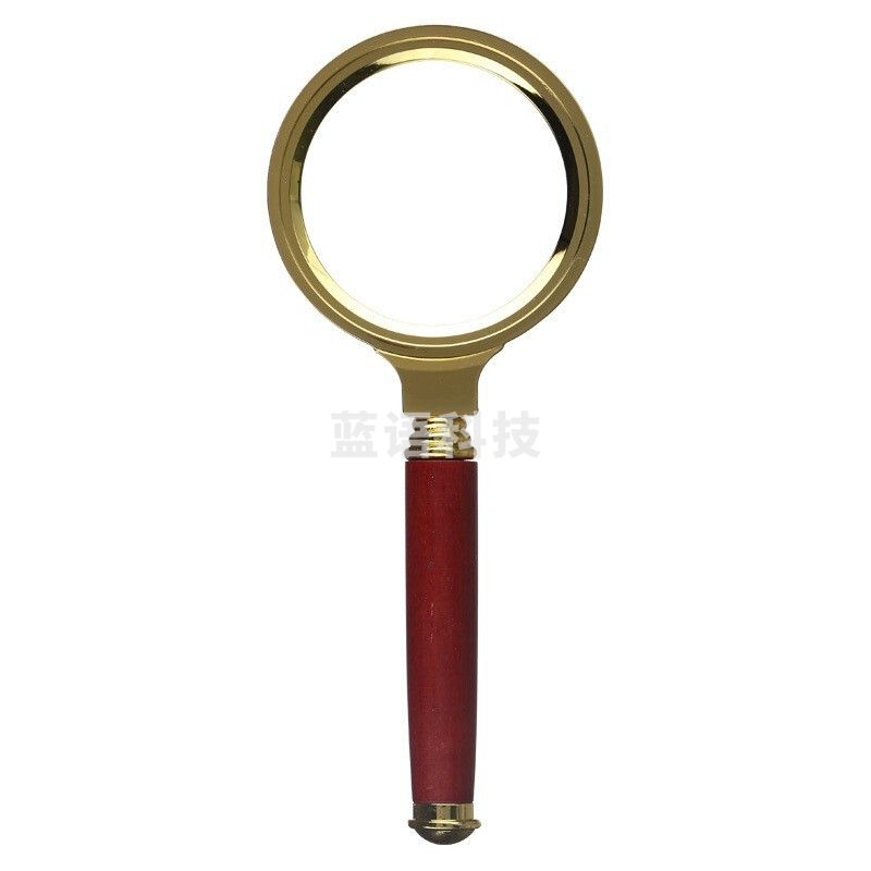 晨光（M&G）放大镜 金属框凸面镜木质手柄 5倍放大阅读文件 学习办公用品 ARCN8265 单个装