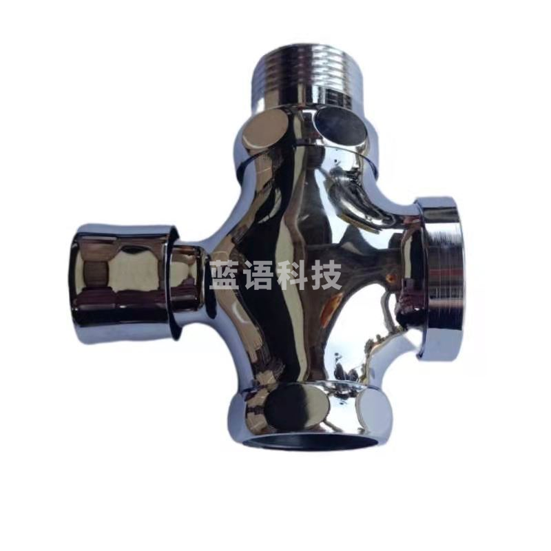 沐杰（MOJIE）铜芯大便冲水阀 四通冲洗阀