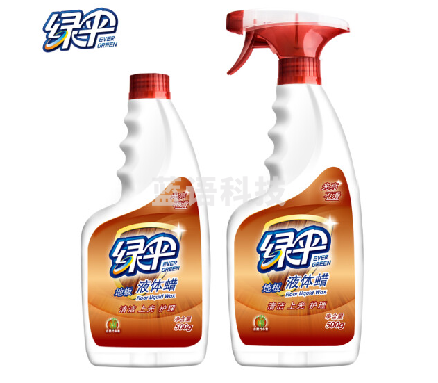 绿伞 地板蜡地板清洁剂 竹木香型500g*2瓶