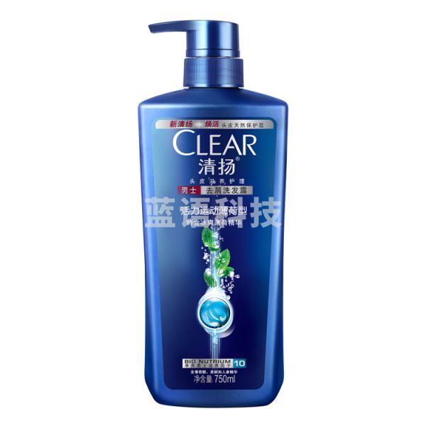 清扬(CLEAR)男士去屑洗发露 洗发水 活力运动薄荷型 750ml