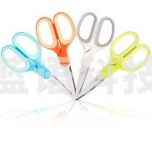 得力6050剪刀 白绿红蓝颜色随机 学生剪刀 生活办公剪刀