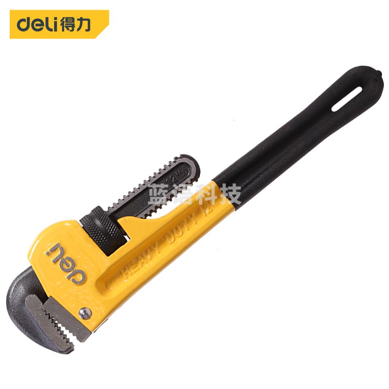 得力(deli) DL2512工具管钳家用管子钳自紧大号小管钳子多功能扳手水管重型速快 重型管子钳12英寸