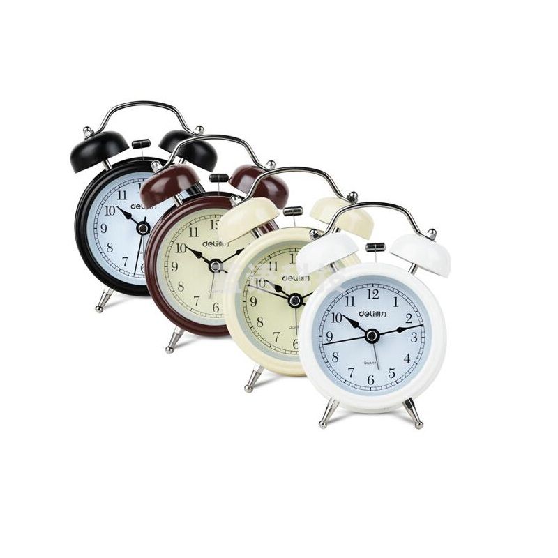 得力 (deli) 9024 闹钟 双铃闹钟 颜色随机