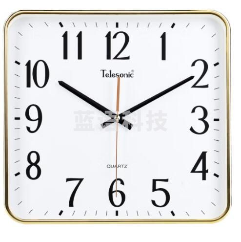 天王星 挂钟 13英寸 时钟 石英挂表Q0677-1 电镀金