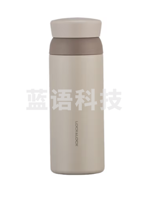 乐扣乐扣（LOCK&LOCK）憧憬旋转保温杯316不锈钢可拆卸杯盖组水杯学生男女杯子LHC4211 (灰色 350ml)