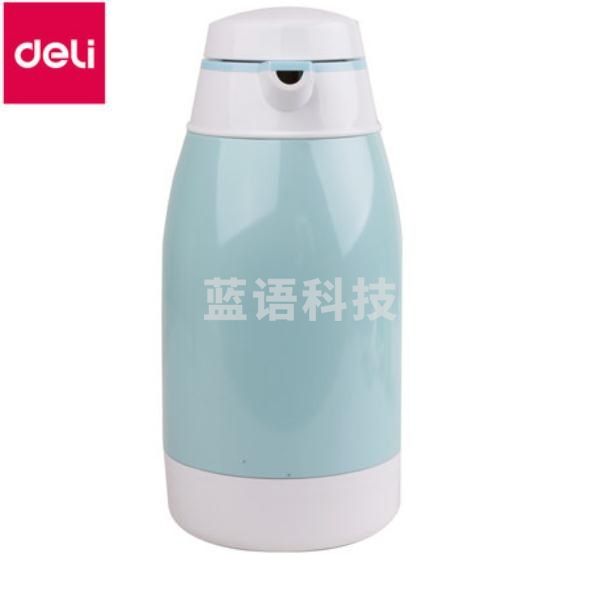 得力(deli) 8964 玻璃真空内胆保温壶（蓝）1.6L