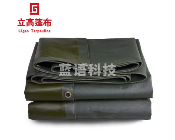 立高（LIGAO）货车防雨布防水帆布雨棚布油布遮雨布蓬布苫布军绿色隔热帆布篷布户外防晒挡雨布2×2米