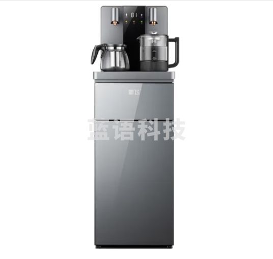 新飞茶吧机家用高端客厅用2024年新款饮水机下置式智能全自动 轻奢灰（免安装-智能防溢识别-遥控） 冰温热款