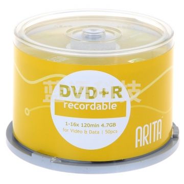 铼德(ARITA) e时代系列 DVD+R 16速4.7G 空白光盘/光碟/刻录盘 单片装