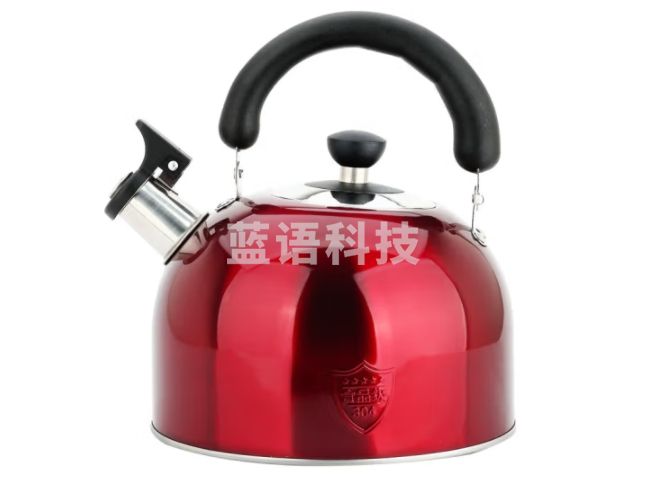 美厨（maxcook）烧水壶304不锈钢水壶 4L加厚鸣音 酒红色欧式系列MCH8696