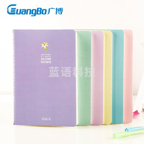 广博（GuangBo） 10本装 46张A5多彩笔记本子/日记本/记事本 颜色随机 FB60038