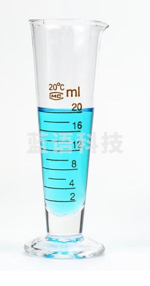 冰禹BM629 玻璃三角量杯 带刻度计量筒大容量锥形烧杯 20ml