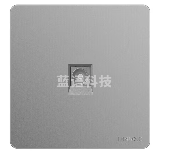 德力西(DELIXI)开关插座面板 CD821系列 有线TV电视插座 星辉银大板