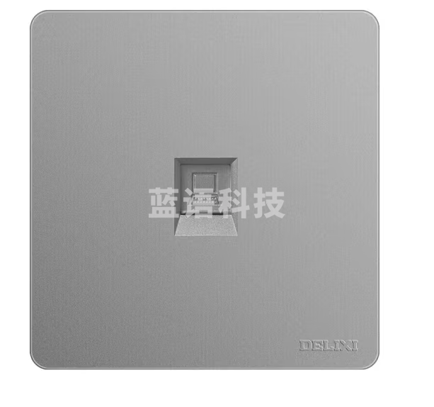德力西(DELIXI)开关插座面板 CD821系列 八芯网络电脑插座 星辉银大板