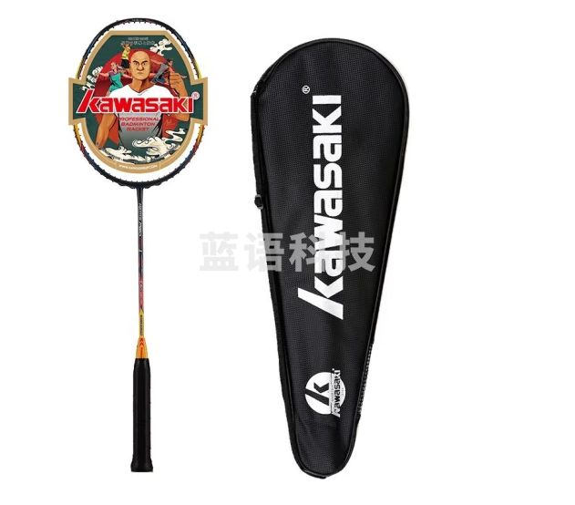 川崎KAWASAKI羽毛球拍全碳素羽拍单拍 超轻耐用五星拍矛大师Master Mao pro1 金黄（未穿线）