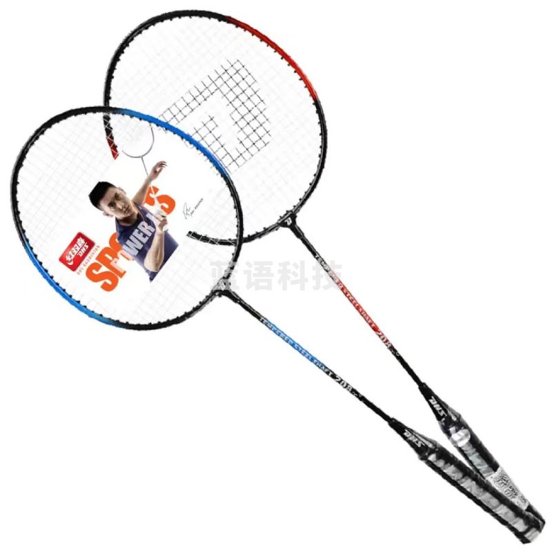 红双喜（DHS）208 羽毛球拍 红蓝情侣对拍 训练羽毛球拍 10副一组