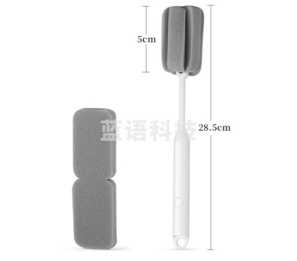 五月花KLM-sz103长柄去污海绵杯刷 不伤手清洁刷