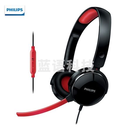飞利浦 SHG7210耳机头戴式 电脑耳机带麦克风 黑