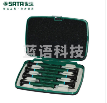 世达（SATA）7件花形微型螺丝批组套货号09315