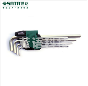 世达（SATA）09103A 9件套铬钒钢特长内六角扳手
