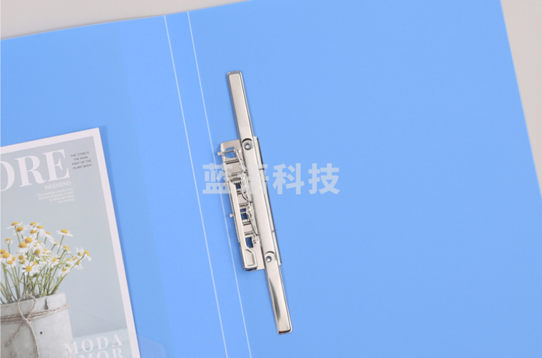 晨光(M&G)文具A4蓝色长押夹文件夹 资料夹 新锐派办公资料整理收纳夹(含内袋) 单个装ADM95090