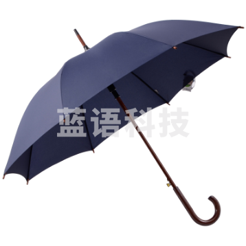 天堂伞弯柄伞木柄伞直杆伞晴雨伞长柄伞半自动伞 118e 藏青色