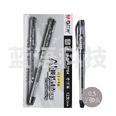 晨光（M&G）AGPK3704城市中性笔0.5mm签字笔时尚水笔商务学生写字笔 黑色-12支