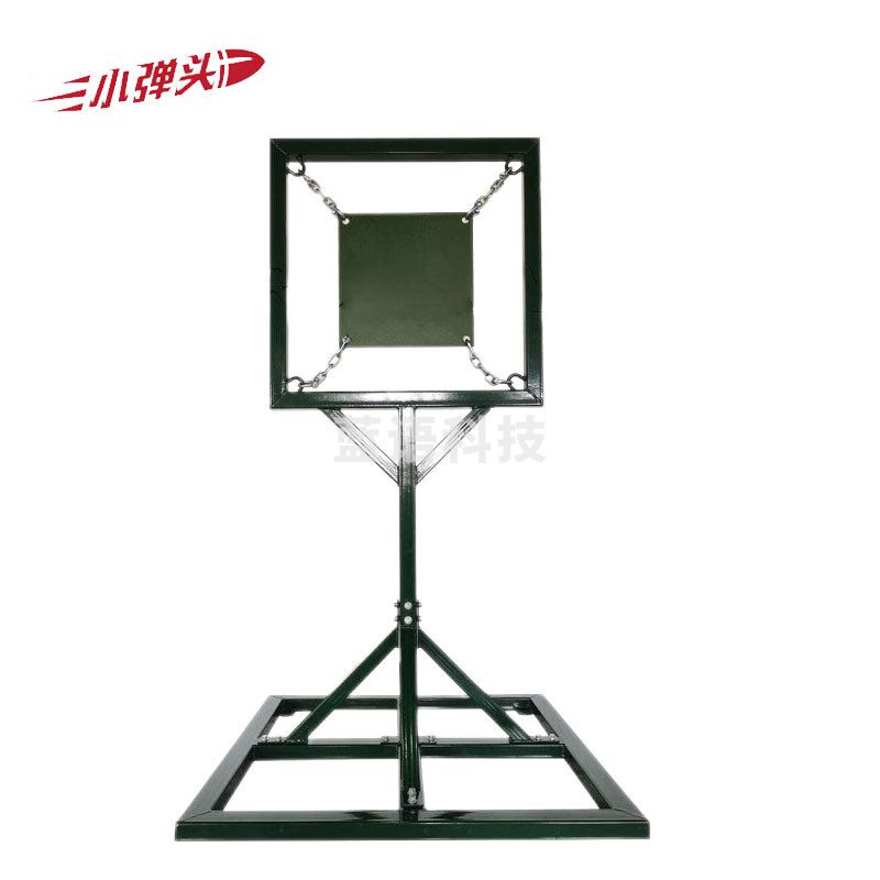 小弹头特战训练钢板靶 吊靶头胸环钢靶板 军绿色 1*1*1.8m