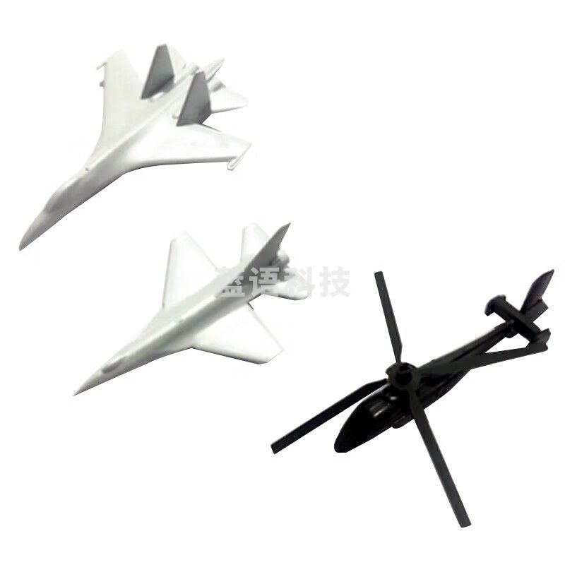 沙盘模拟 战车坦克障碍房屋舰船模型 三种飞机模型各一