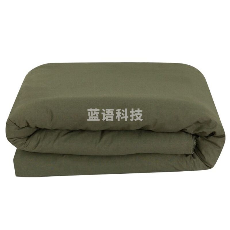 绿色热熔棉褥子 军训内务宿舍整理单人垫被棉被绿褥子 90*200 约3.5斤左右