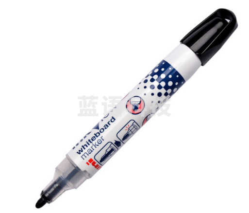 三菱（uni）可擦白板记号笔 PWB-202办公文具儿童记号笔 1.8mm-2.2mm 黑色 单支价