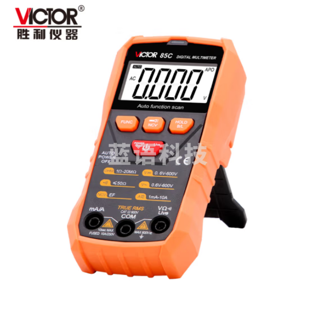 胜利仪器（VICTOR）VC85C 智能数字万用表 高精度傻瓜型万能表 专业家用型 全自动 电工数显式电流表