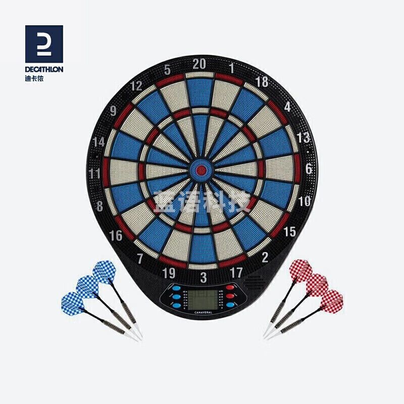 迪卡侬 飞镖盘电子飞镖靶盘双人娱乐软式飞镖GEOLOGIC电子飞镖靶 1773994