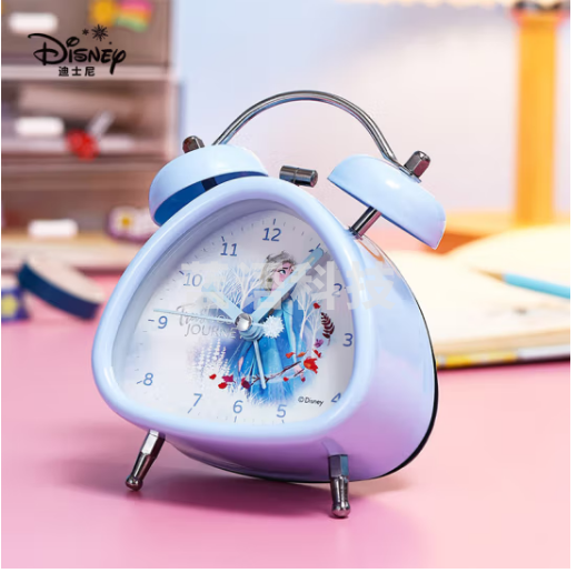 迪士尼（Disney）闹钟 小学生学习床头钟夜光双铃大音量卡通男女生儿童小闹钟 冰雪奇缘系列迪士尼（Disney）闹钟 小学生学习床头钟夜光双铃大音量卡通男女生儿童小闹钟 冰雪奇缘系列DM24984F