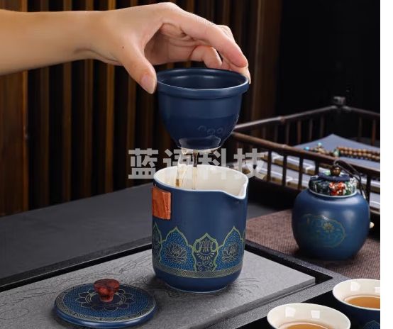 品喻（PINYU）旅行茶具套装便携式户外露营旅游泡茶喝茶装备随行快客杯一壶三杯
