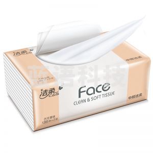 洁柔（C&S）抽纸 粉Face 强韧3层135抽面巾纸*3包/提 百花香味(L大号纸巾 面子系列可湿水)
