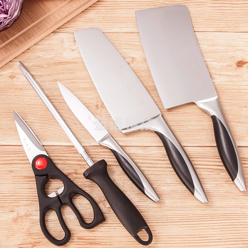 张小泉 不锈钢六件套刀具 厨房菜刀套装N5497