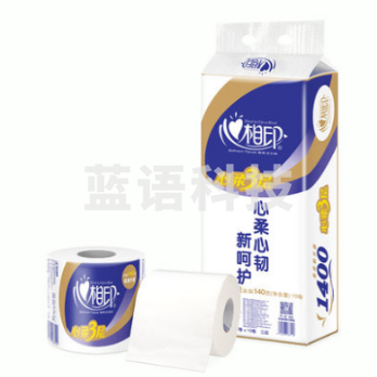心相印 BT910 蓝色特柔卷纸 105*115mm 3层 140g*10卷