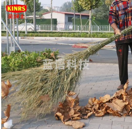 金绿士户外竹扫把扫帚大竹扫单个竹丝扫把庭院环卫马路大街物业手工扫把一体式5.1斤1把热销款
