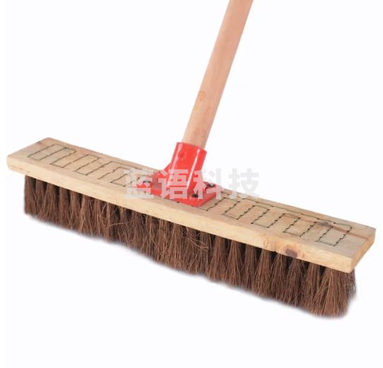 卫洋 WYS-114棕毛刷长柄棕丝地刷 鬃毛板刷混泥土车刷长柄刷墙面刷棕刷40cm