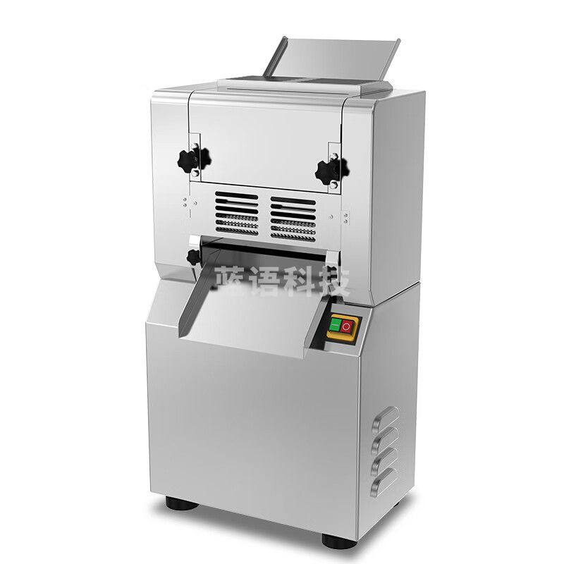 乐创（lecon）压面机商用电动大型不锈钢皮面压饺子皮压面条机厚度可调高速出面LC-300