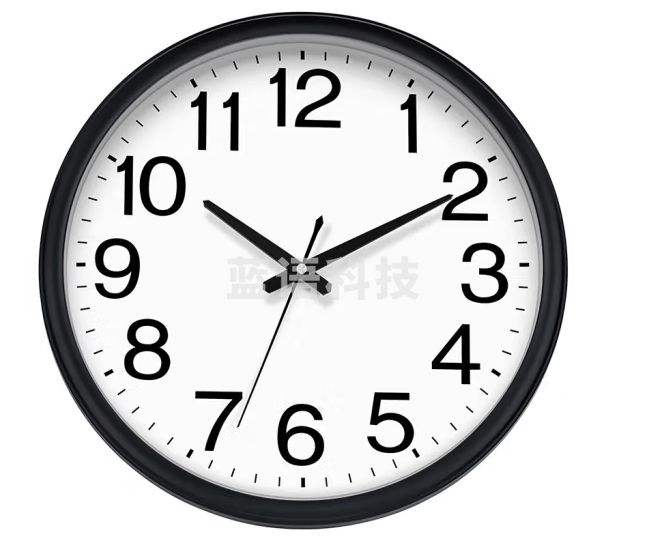 Timess挂钟钟表客厅家用挂墙时钟创意时尚卧室16英寸挂表石英钟 P36-2黑色白面16英寸