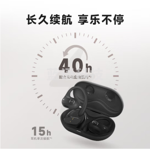 科大讯飞开放式办公耳机iFLYBUDS Air 无线蓝牙耳机骨传导升级气传导运动录音耳机长续航 适用苹果华为