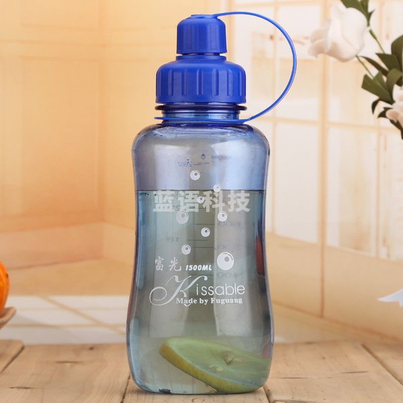 富光 经典太空杯 大容量运动水杯 塑料杯 便携户外旅游杯子 2000ml-蓝色