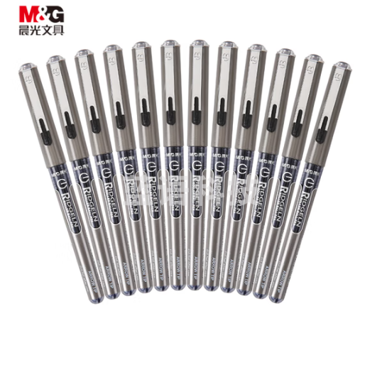 晨光 ARP50601 陶瓷球珠直液式签字笔 黑0.5 整盒销售 单位：支