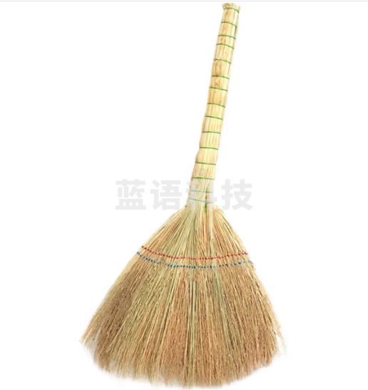 安大侠 高粱扫把【普通脱壳|5把装】小扫把老式手工编织扫帚约0.6斤环卫学校工厂物业单位织绳颜色随机