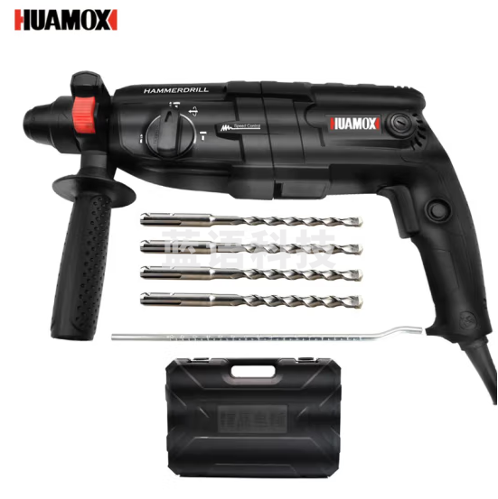 华麦斯 电锤冲击钻电钻三用28轻型电锤电镐两用多功能大功率混凝土 多面手28型升级版轻锤 +四件套