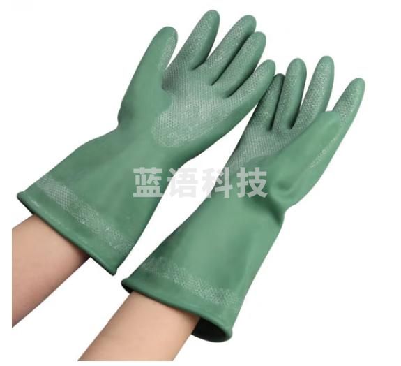 雅仕通 FST04型防毒手套绿色丁基橡胶防滑耐酸碱防老化防化手套
